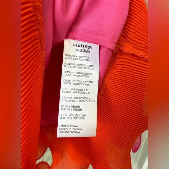 MAEVE - WOMEN'S 4 PINK ROSE SLEEVELESS ROUND NECK  PLEATED LAYERED DRESS NWT - Picture 5 of 10